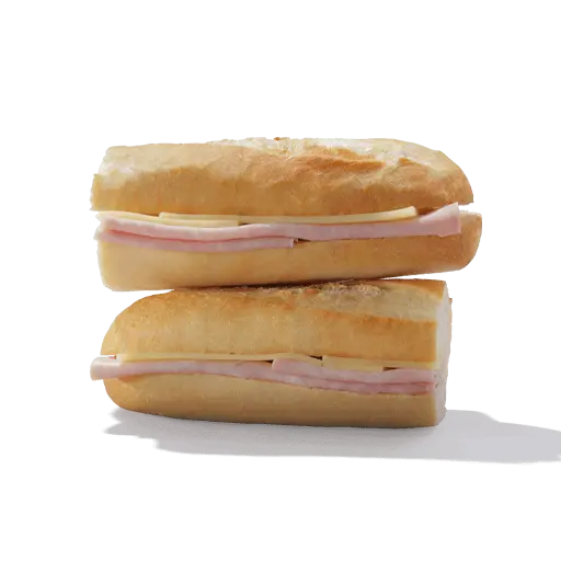 Greggs Sandwich Platters Menu 3 Ham and Cheese Baguette