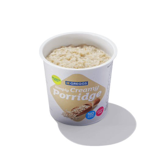 Greggs Breakfast Menu 19 Simply Creamy Porridge Ready to eat