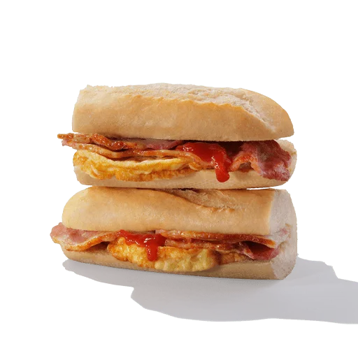 Bacon and Omelette Breakfast Baguette